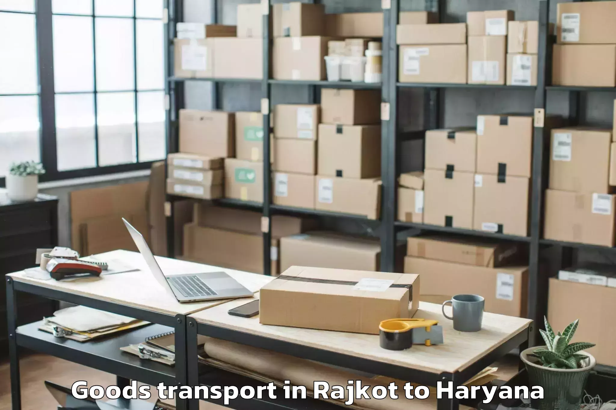 Easy Rajkot to Palwal Goods Transport Booking